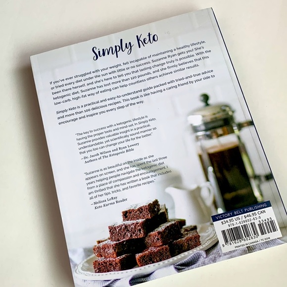 NWOT SIMPLY KETO Cookbook by Suzanne Ryan - Picture 13 of 13